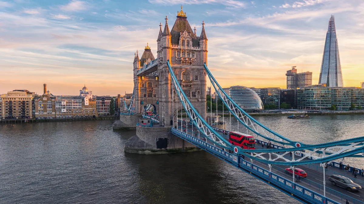 Tower bridge in London